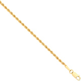 Yellow Gold 2.0mm Hollow Rope Chain 07