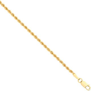 Yellow Gold 2.0mm Hollow Rope Chain 07