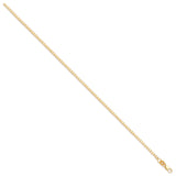 Yellow Gold 2.1mm Hollow Square Cut Box Chain 07
