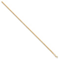 Yellow Gold 2.4mm Hollow Square Spiga Chain/bracelet 07
