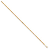 Yellow Gold 2.4mm Hollow Square Spiga Chain/bracelet 07