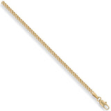 Yellow Gold 2.4mm Traditional Classic Curb Chain