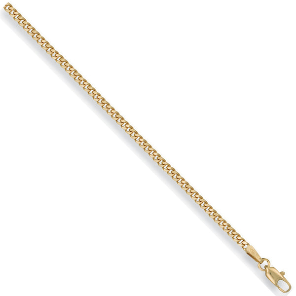 Yellow Gold 2.4mm Traditional Classic Curb Chain