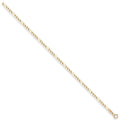 Yellow Gold 2.7mm Economy Figaro Chain