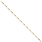 Yellow Gold 2.7mm Economy Figaro Chain