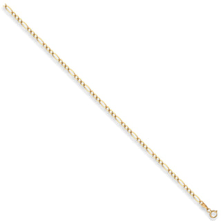 Yellow Gold 2.7mm Economy Figaro Chain