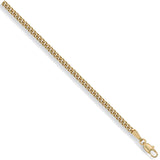 Yellow Gold 2.7mm Traditional Classic Curb Chain