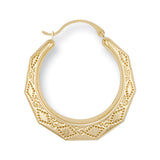 Yellow Gold 28mm D/c Creoles