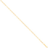 Yellow Gold 3.3mm Paper Clip Chain