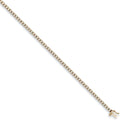 Yellow Gold 3.5mm CZ Tennis Bracelet