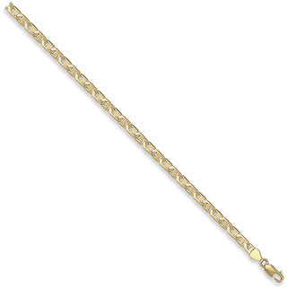 Yellow Gold 4.4mm Flat Anchor Chain