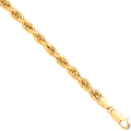 Yellow Gold 4.5mm Semi Solid D/c Rope Chain