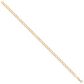 Yellow Gold 4.8mm Hollow Curb