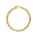 Yellow Gold 46mm Twist Hoop