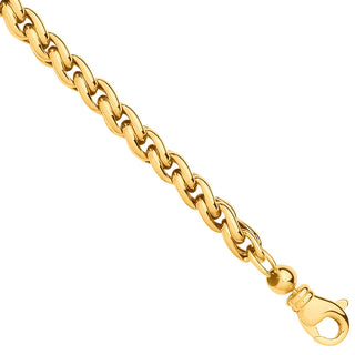 Yellow Gold 5.0mm Wheat Chains 18" Necklace/ladies Bracelet