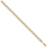 Yellow Gold 5.5mm Flat Curb Chain