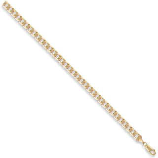 Yellow Gold 5.5mm Flat Curb Chain