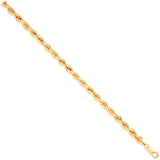 Yellow Gold 6.3mm Hollow Rope Chain 07