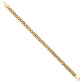 Yellow Gold 6.4mm Panther Link Ladies Bracelet