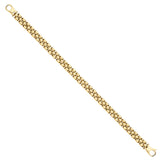 Yellow Gold 6.4mm Panther Link Ladies Bracelet