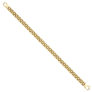 Yellow Gold 6.4mm Panther Link Ladies Bracelet