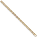 Yellow Gold 7mm Flat Byzantine Chain