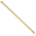 Yellow Gold 8.0mm Fancy Link Ladies Bracelet