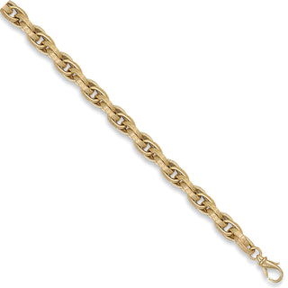 Yellow Gold 8.5mm Hollow Prince Of Wales Chain