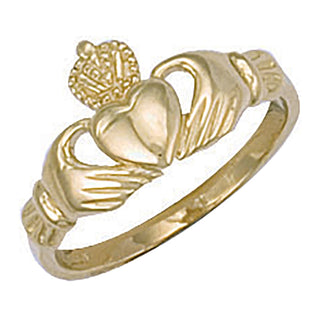 Yellow Gold Baby Claddagh Ring 1g