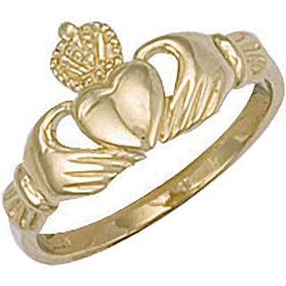 Yellow Gold Baby Claddagh Ring E