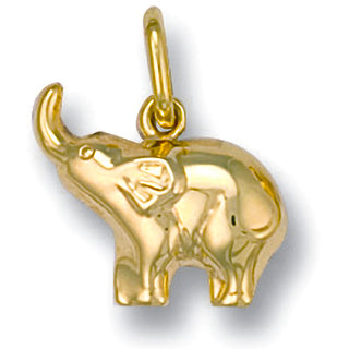 Yellow Gold Baby Elephant Pendant
