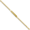9ct Yellow Gold Baby/Ladies Curb ID Bracelet