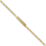 9ct Yellow Gold Baby/Ladies Curb ID Bracelet