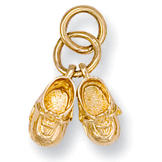 Yellow Gold Baby Shoe Pendant