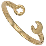 Yellow Gold Baby Spanner Bangle 10g