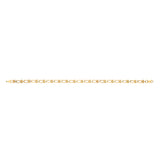 Yellow Gold Bike Lock 4.7mm Ladies Bracelet