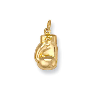 Yellow Gold Boxing Glove Pendant 0.7g
