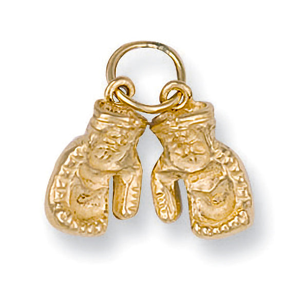 Yellow Gold Boxing Glove Pendant 6g