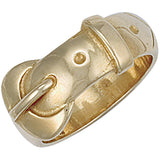 Yellow Gold Buckle Ring 10g