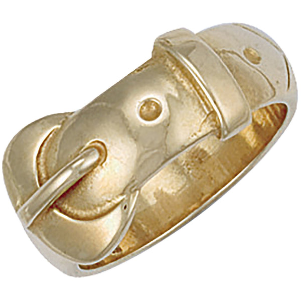 Yellow Gold Buckle Ring 10g