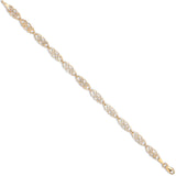 Yellow Gold Celtic Link Ladies Bracelet