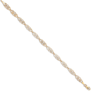 Yellow Gold Celtic Link Ladies Bracelet