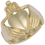 Yellow Gold Claddagh Ring 15g