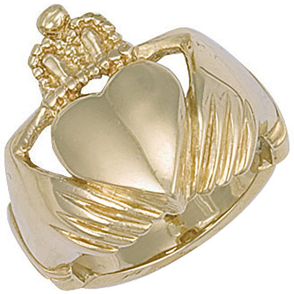 Yellow Gold Claddagh Ring 15g