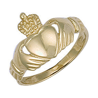 Yellow Gold Claddagh Ring 3g