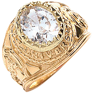 Yellow Gold Clear CZ Baby Collage Ring