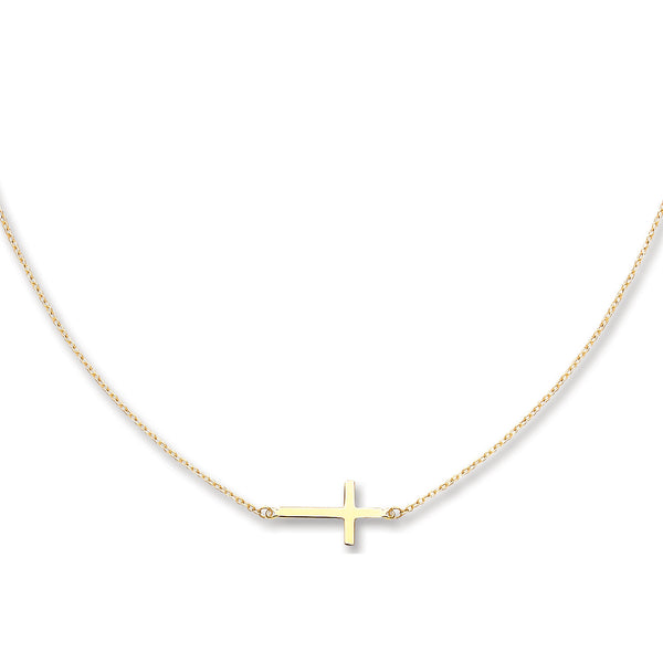 Yellow Gold Cross Chain