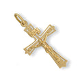 Yellow Gold Cut Out Crucifix 1.3g (£215)