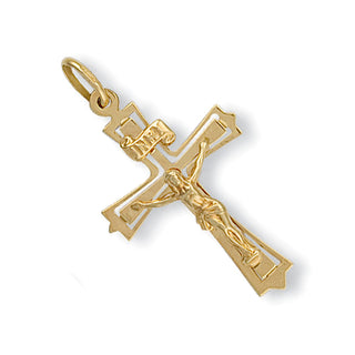 Yellow Gold Cut Out Crucifix 1.3g (£215)