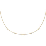 Yellow Gold CZ By The Yard CZ Bracelet & Necklace (07", 18" & 36")